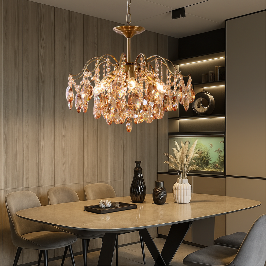 Omira | Crystal Retro Chandelier with Luxury Touch 2