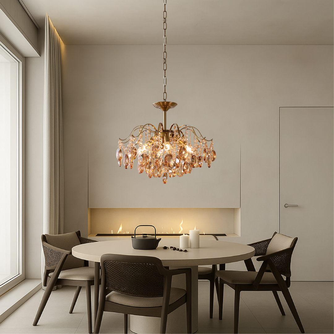 Omira | Crystal Retro Chandelier with Luxury Touch 4