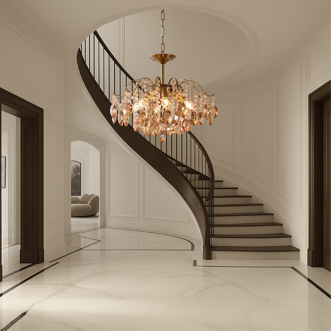 Omira | Crystal Retro Chandelier with Luxury Touch 5