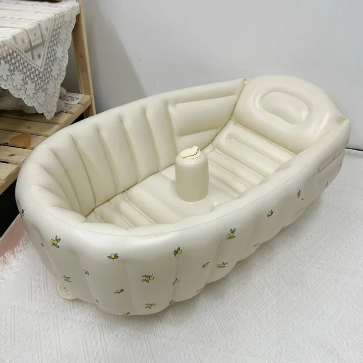 Opblaasbare Babybadkuip Compact Veilig Antislip BPA-vrij PVC voor Thuis en Reizen 7