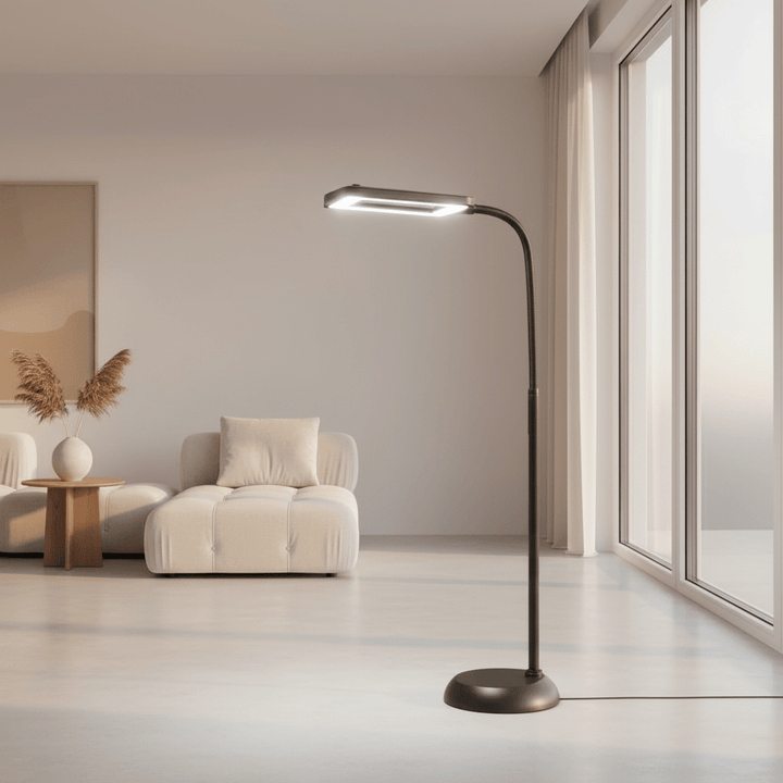 OptiMagnify | Versatile Adjustable LED Floor Lamp with 3x Magnifier 4