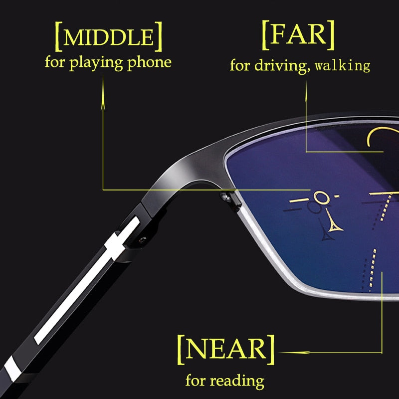 OptiVision | Stylish Multifocal Anti-Blue Light Glasses 2