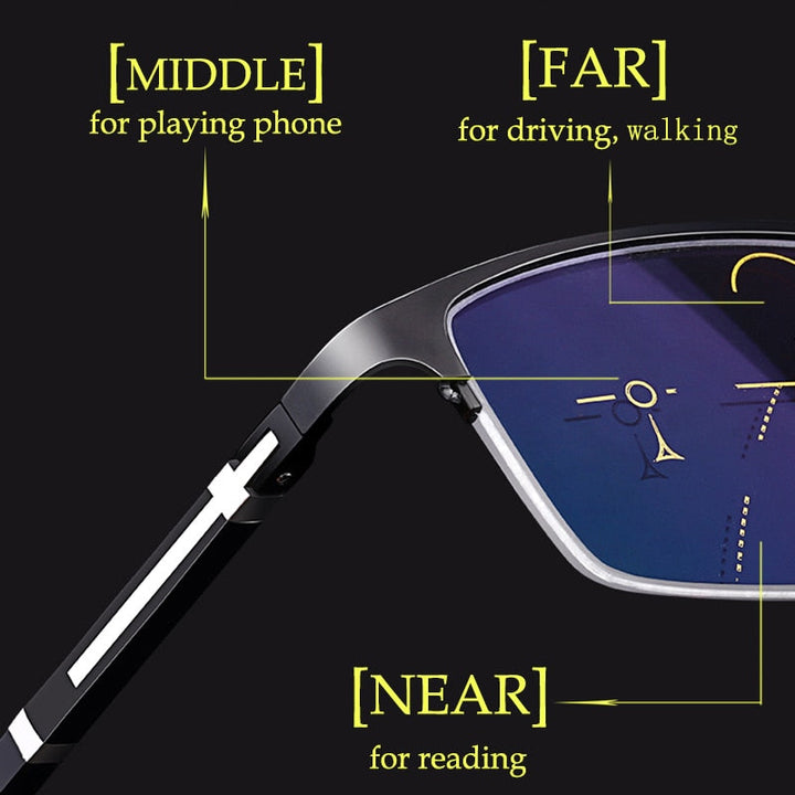 OptiVision | Stylish Multifocal Anti-Blue Light Glasses 2