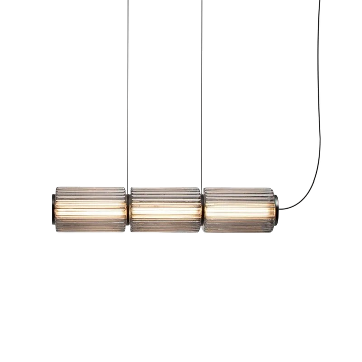 Oriona | Modern Cylinder Glass Pendant Light with LED 5