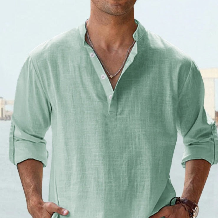 Oswald | Relaxed Linen Shirt for Effortless Summer Style 11