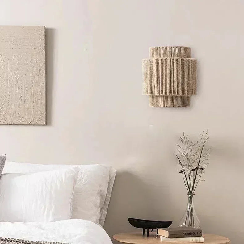 Ozu Hemp Rope Wall Lamp 6