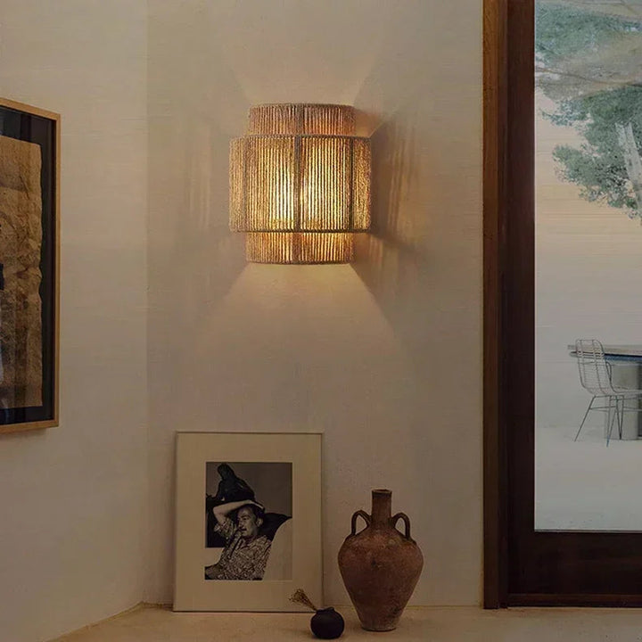 Ozu Hemp Rope Wall Lamp 7
