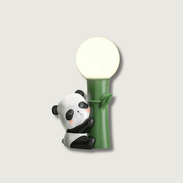 PandaBeam - Table Lamp with Panda Details and Warm Bamboo Illumination 0