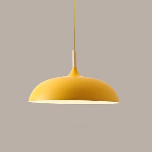 PastelGlow | Retro-Style Metal Pendant Light for Kitchen Illumination 6