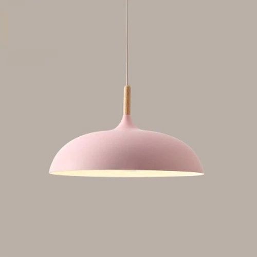 PastelGlow | Retro-Style Metal Pendant Light for Kitchen Illumination 7