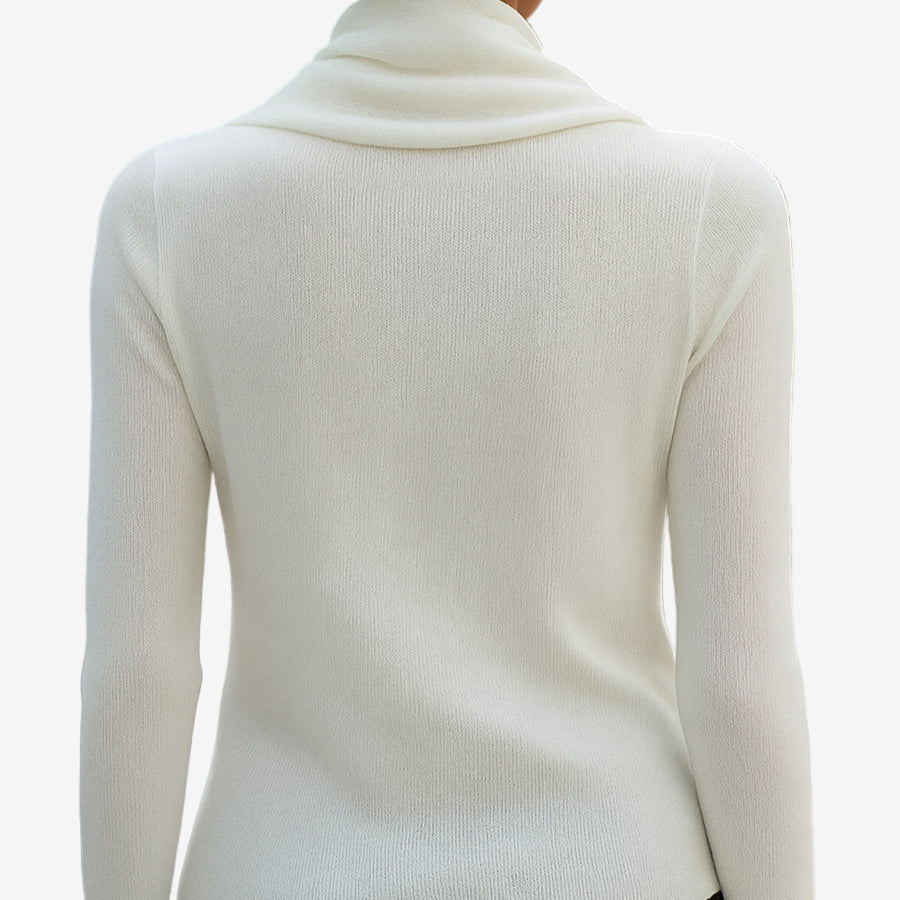 Patricia™ | Draped Collar Pullover with Soft Knit Fabric – Elegant Style for All-Day Comfort 2
