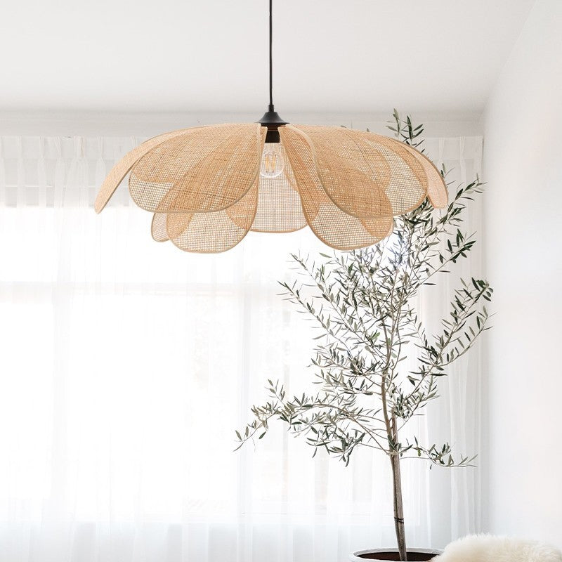 Petal Rattan Flower Pendant Lamp 2