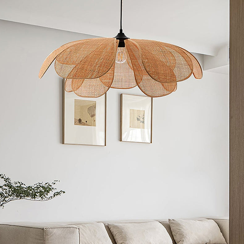 Petal Rattan Flower Pendant Lamp 3