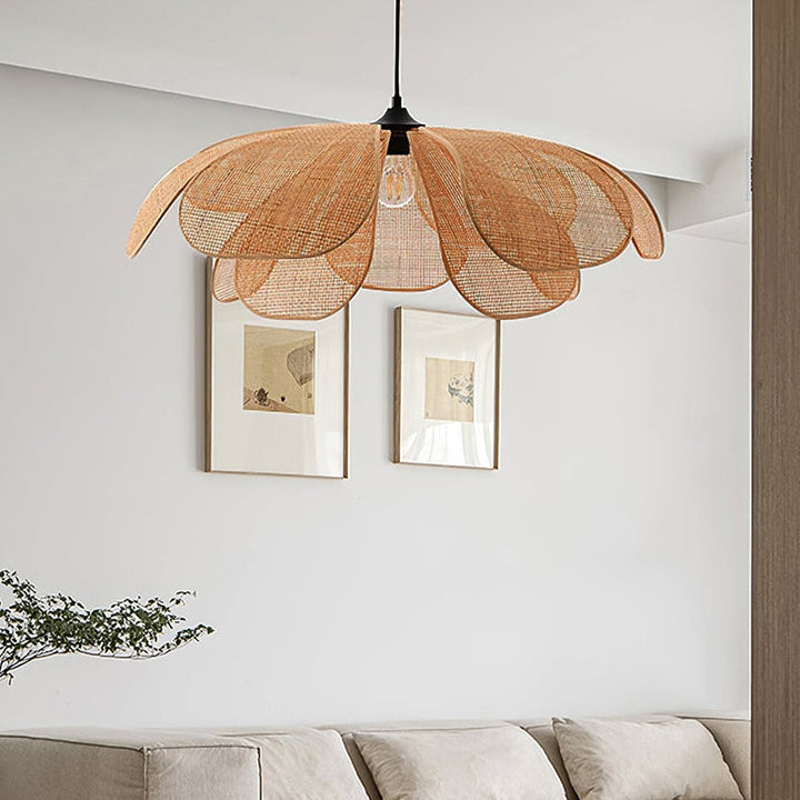 Petal Rattan Flower Pendant Lamp 3
