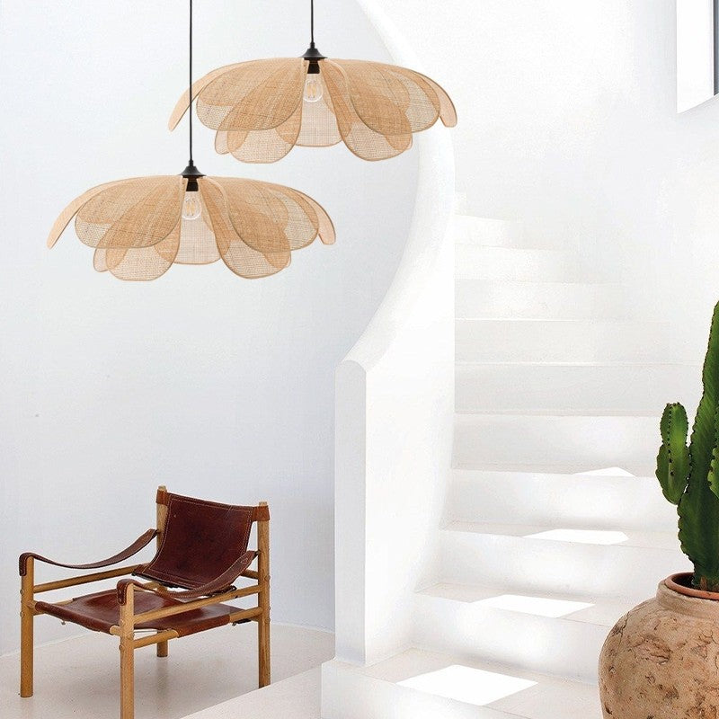 Petal Rattan Flower Pendant Lamp 4