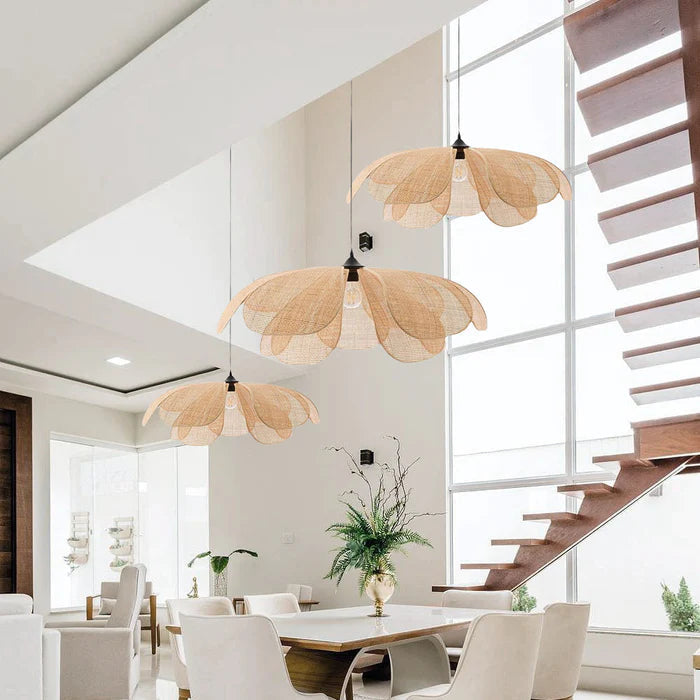 Petal Rattan Flower Pendant Lamp 5