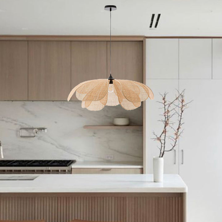 Petal Rattan Flower Pendant Lamp 6