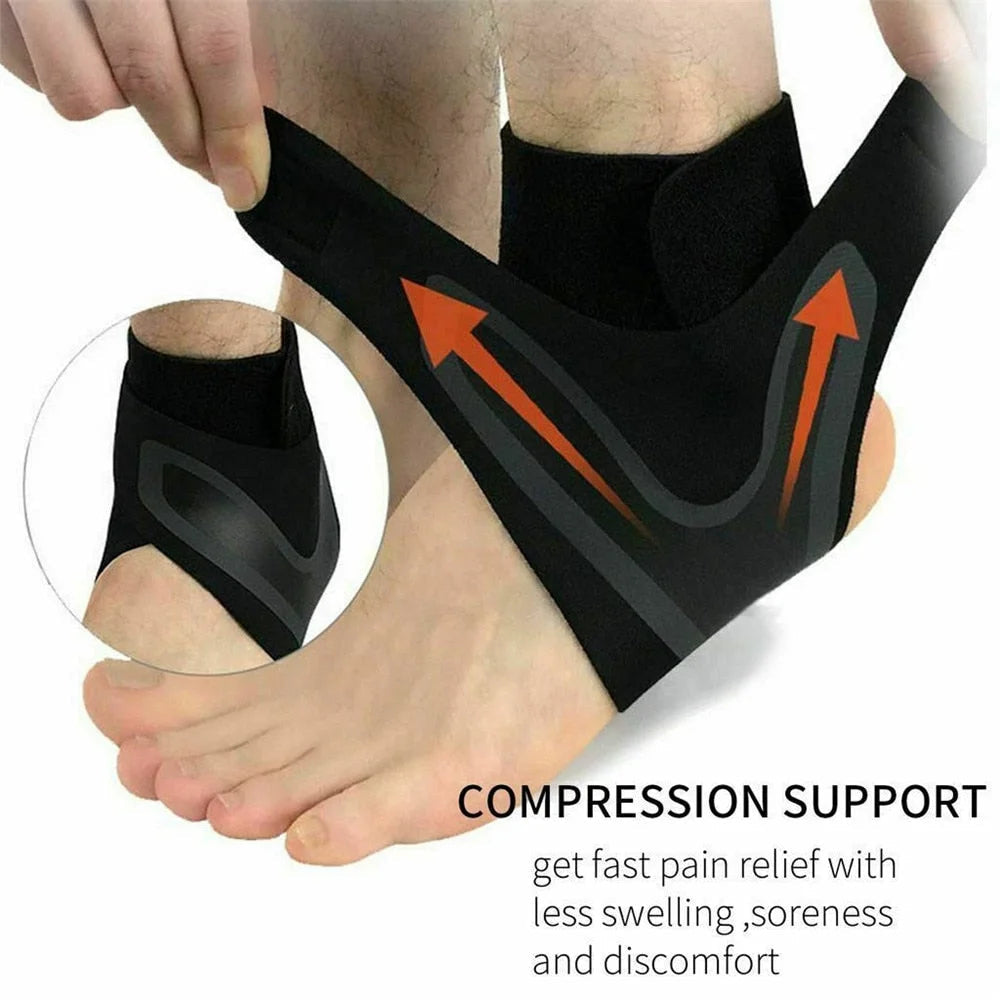 Plantar Ankle x Wrap Brace Support Compression Sleeve 2