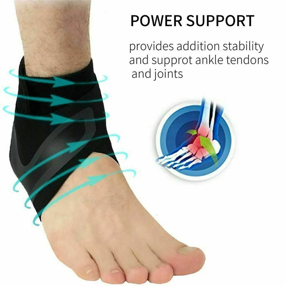 Plantar Ankle x Wrap Brace Support Compression Sleeve 3