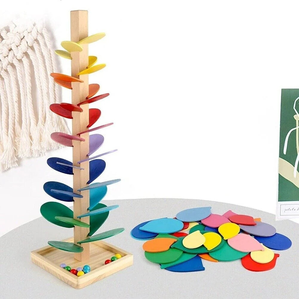 PlayBloom - Rainbow Marble Tree with Soothing Sound and Interactive Drop Design 2