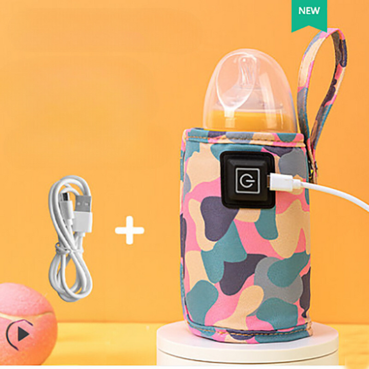 Portable Baby Bottle Warmer Quick Heating USB Type-C Compact Travel Safe 18