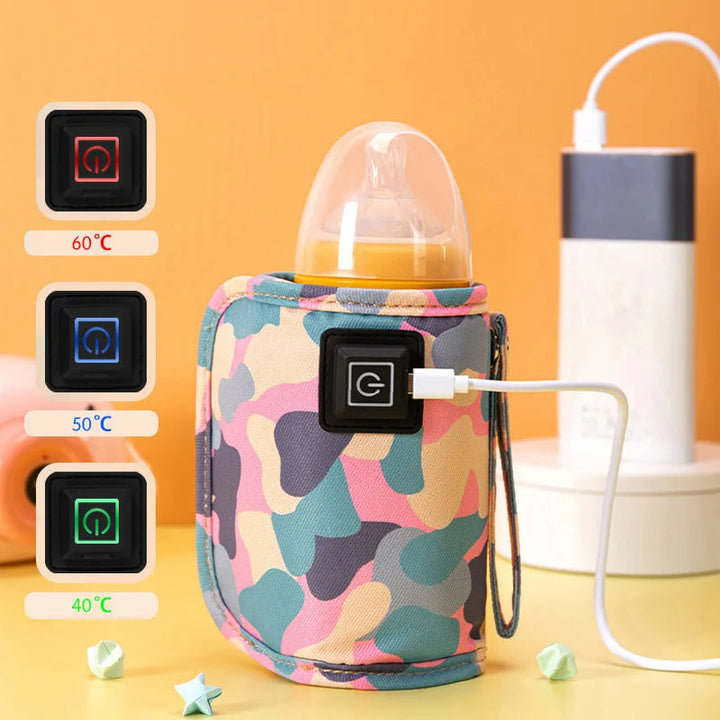 Portable Baby Bottle Warmer Quick Heating USB Type-C Compact Travel Safe 2