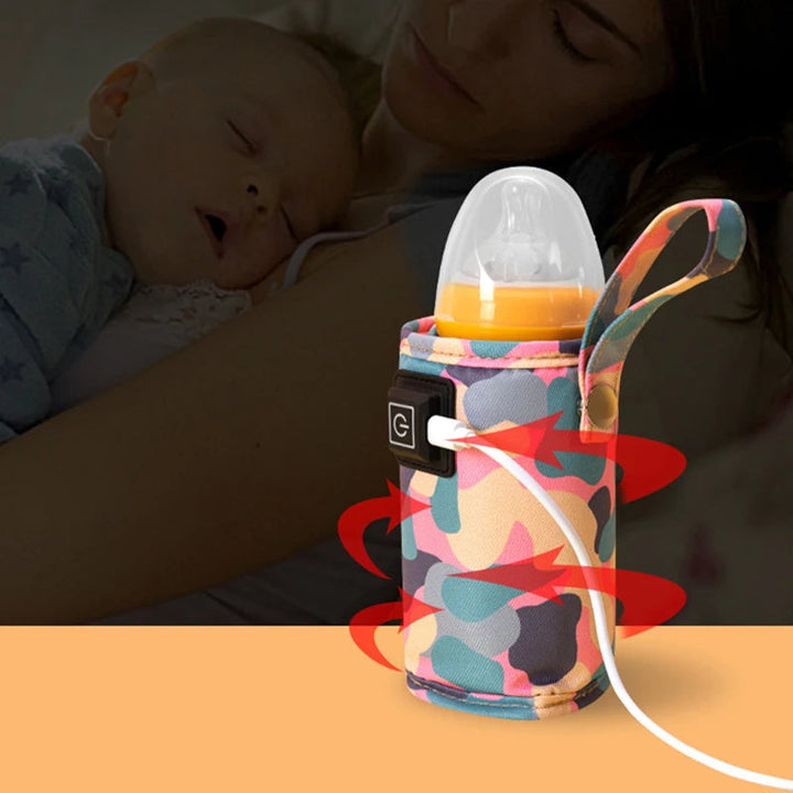 Portable Baby Bottle Warmer Quick Heating USB Type-C Compact Travel Safe 3