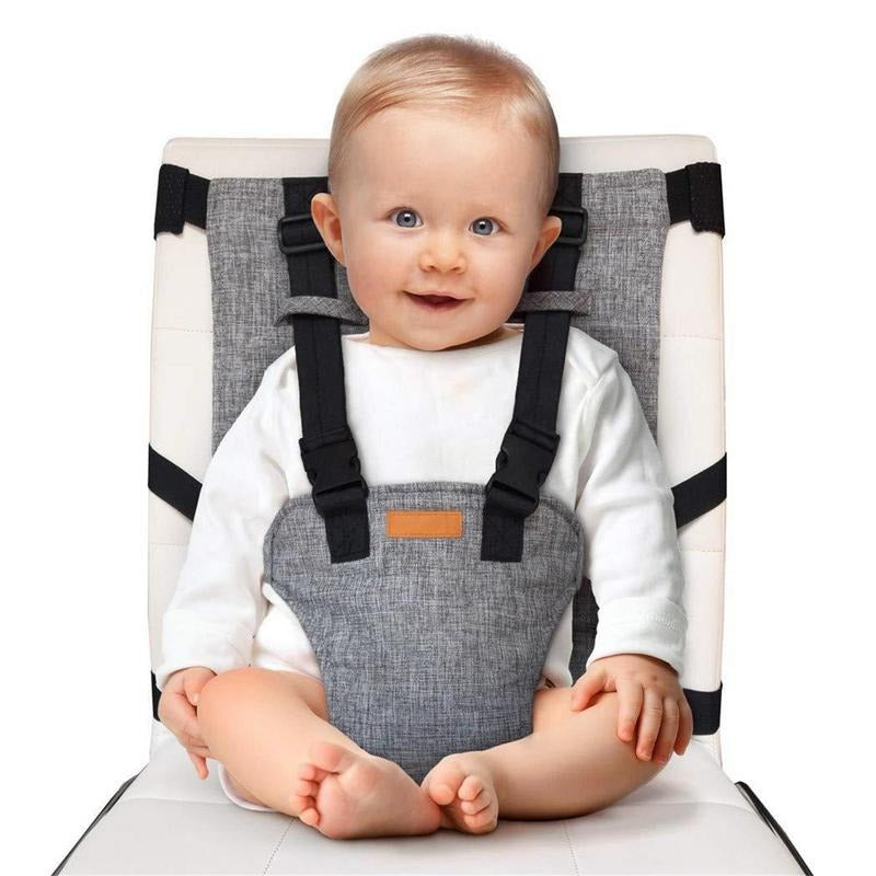 Portable Baby High Chair Lightweight Adjustable Polyester for Travel 0