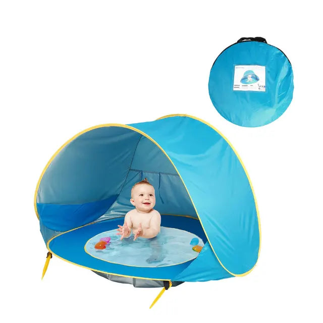 Portable Pop Up Beach Tent with UV Protection and Integrated Bath – Baby Beach Shade 0