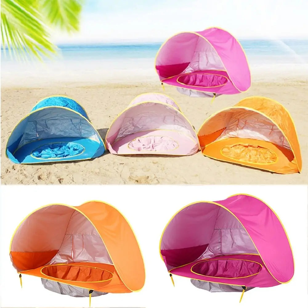 Portable Pop Up Beach Tent with UV Protection and Integrated Bath – Baby Beach Shade 1