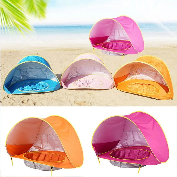 Portable Pop Up Beach Tent with UV Protection and Integrated Bath – Baby Beach Shade 1