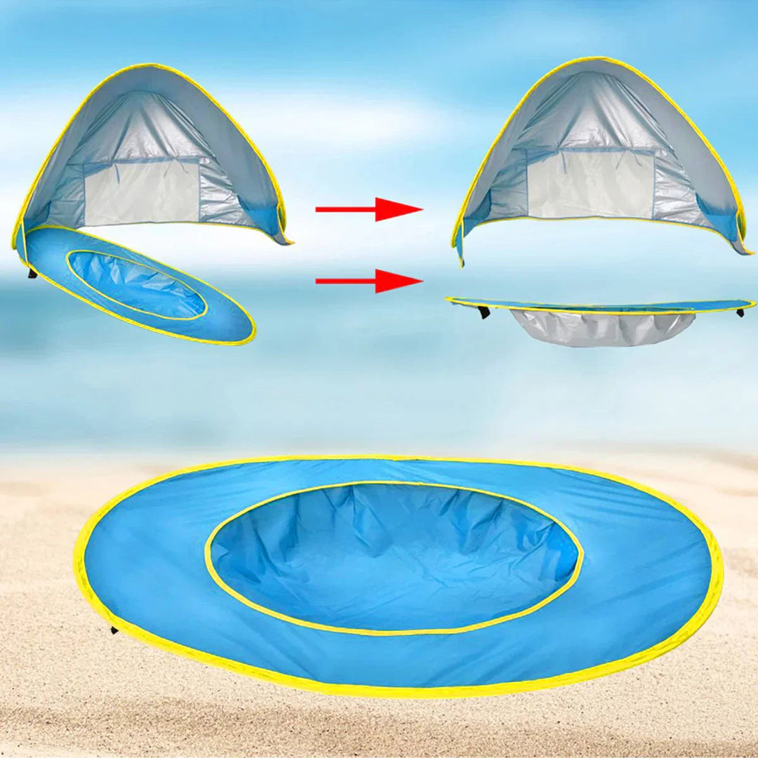 Portable Pop Up Beach Tent with UV Protection and Integrated Bath – Baby Beach Shade 3