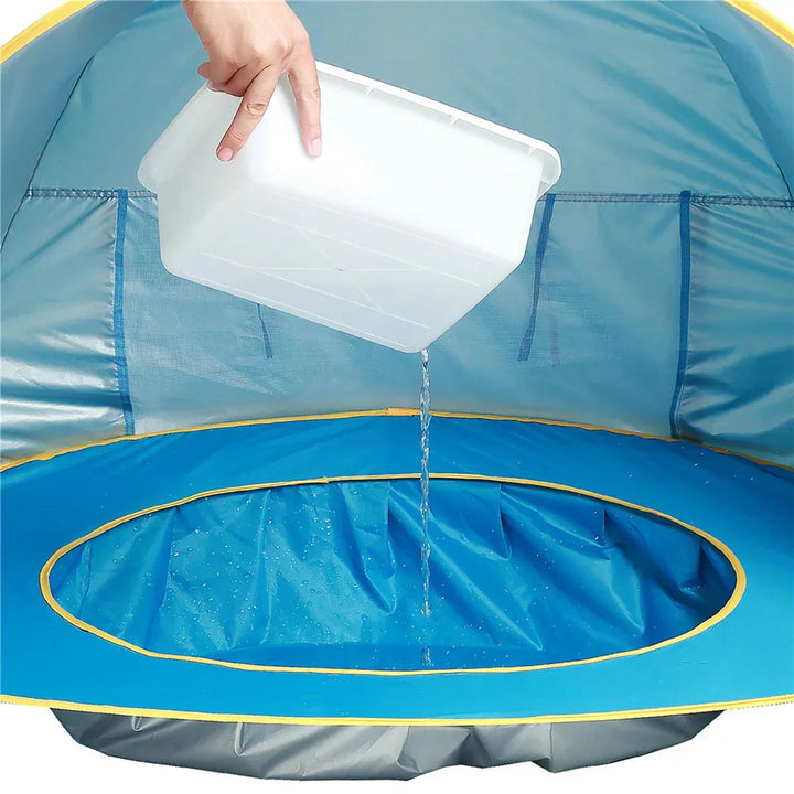 Portable Pop Up Beach Tent with UV Protection and Integrated Bath – Baby Beach Shade 4