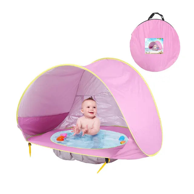 Portable Pop Up Beach Tent with UV Protection and Integrated Bath – Baby Beach Shade 6