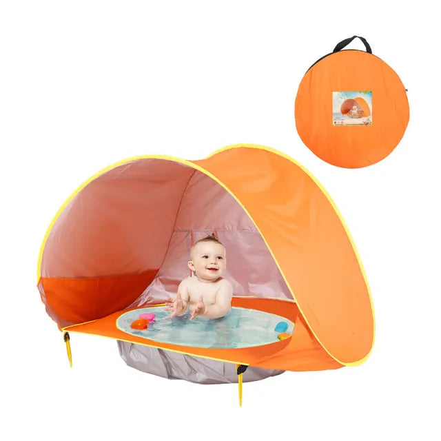Portable Pop Up Beach Tent with UV Protection and Integrated Bath – Baby Beach Shade 7