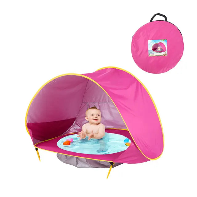 Portable Pop Up Beach Tent with UV Protection and Integrated Bath – Baby Beach Shade 8