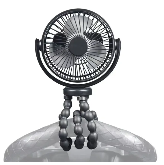 Portable Rechargeable Stroller Fan – Clip-On Design, Lightweight, Safe for Babies, USB Powered 1