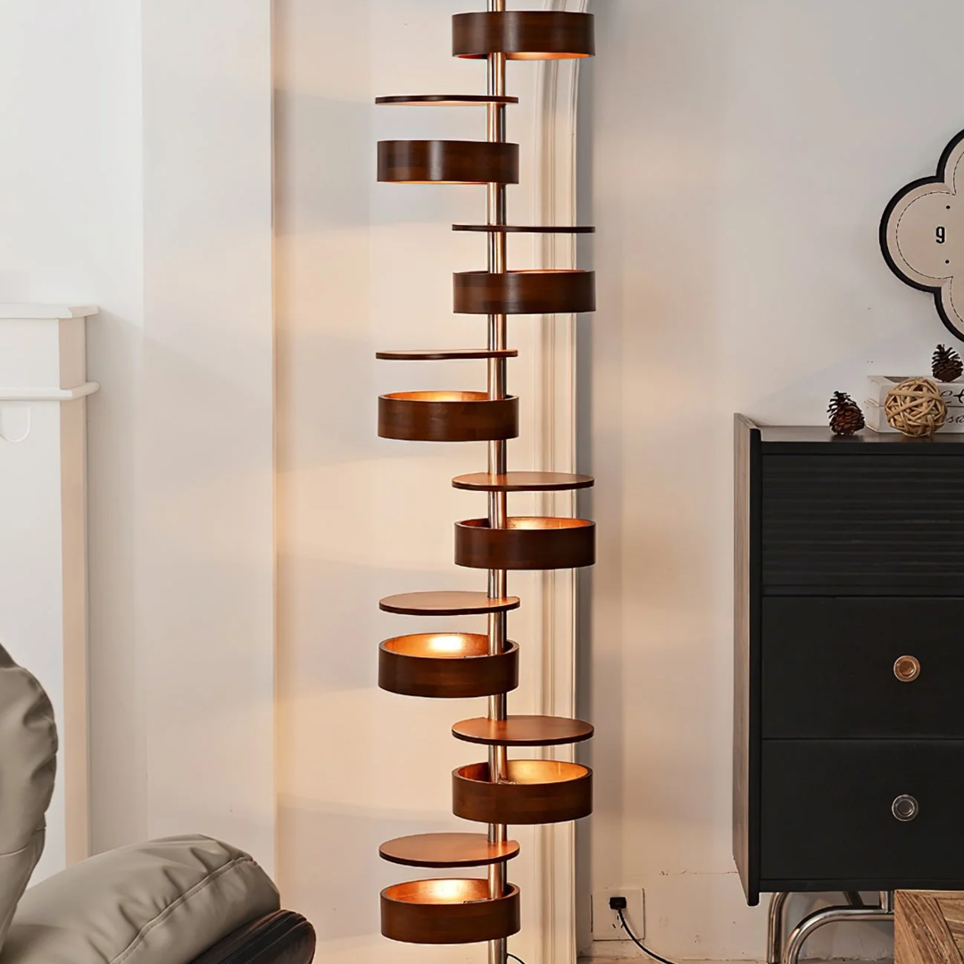 Qenisca Wooden Floor Lamp 4