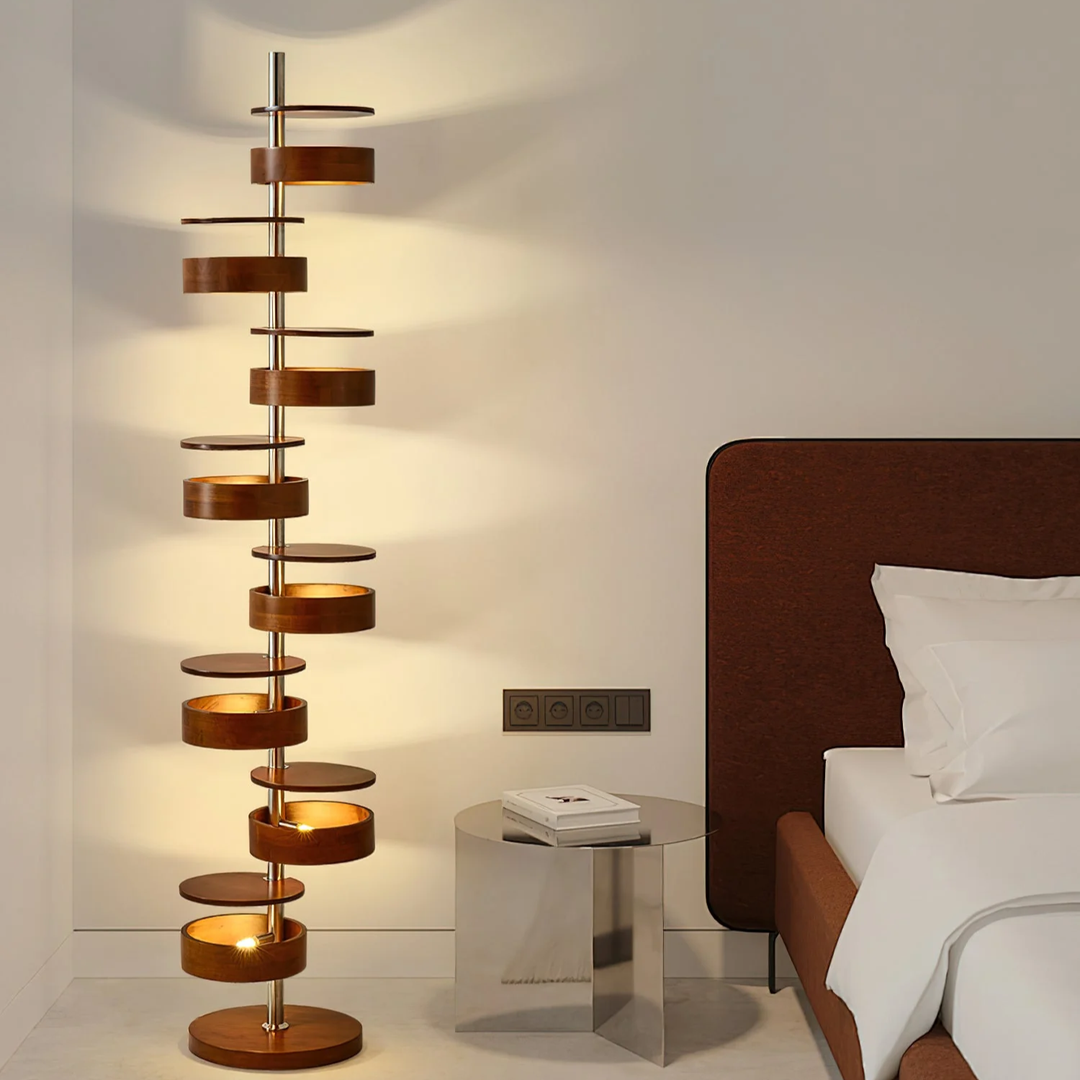 Qenisca Wooden Floor Lamp 6