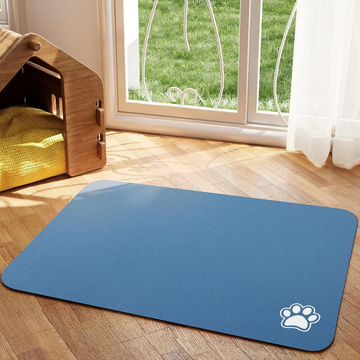 Quicksip Absorbent Pet Placemat for Easy Cleaning & Quick Drying Floor Protection 3