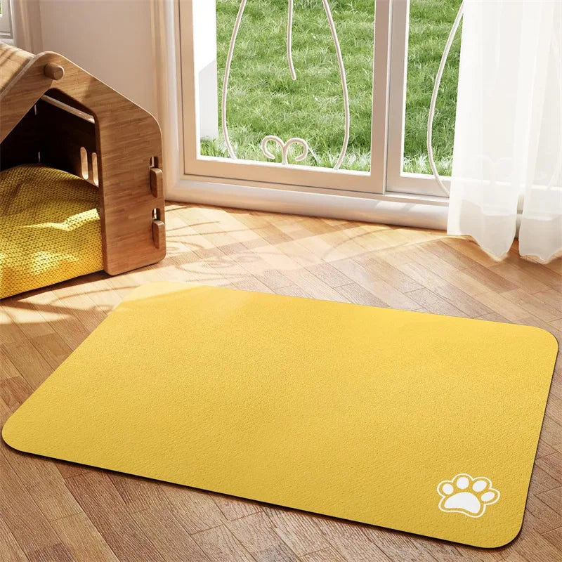 Quicksip Absorbent Pet Placemat for Easy Cleaning & Quick Drying Floor Protection 4