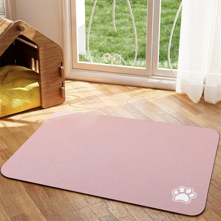 Quicksip Absorbent Pet Placemat for Easy Cleaning & Quick Drying Floor Protection 5