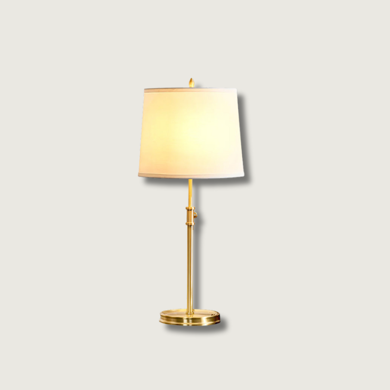 RadiantBrass – Luxurious Brass Table Lamp with Warm Glow 0