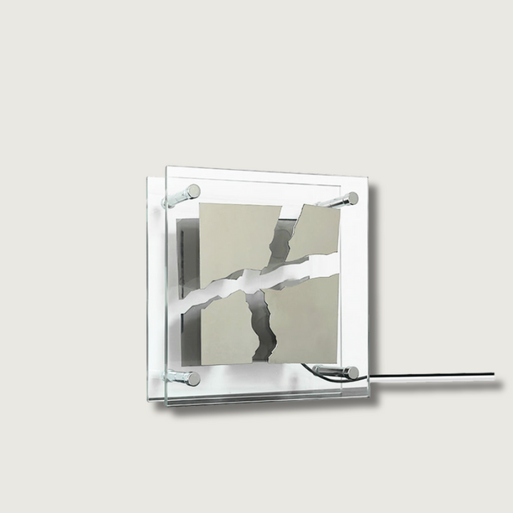 RadiantCube – Artistic Square Glass Table Lamp 0