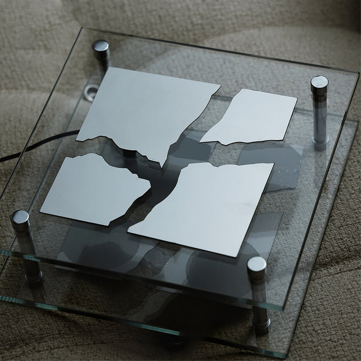 RadiantCube – Artistic Square Glass Table Lamp 4