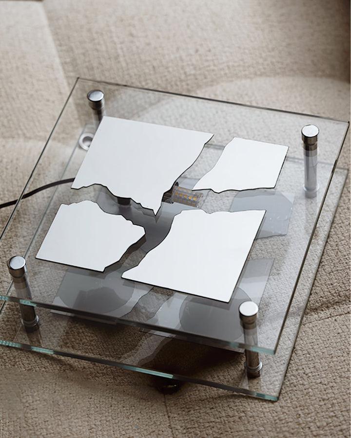 RadiantCube – Artistic Square Glass Table Lamp 5