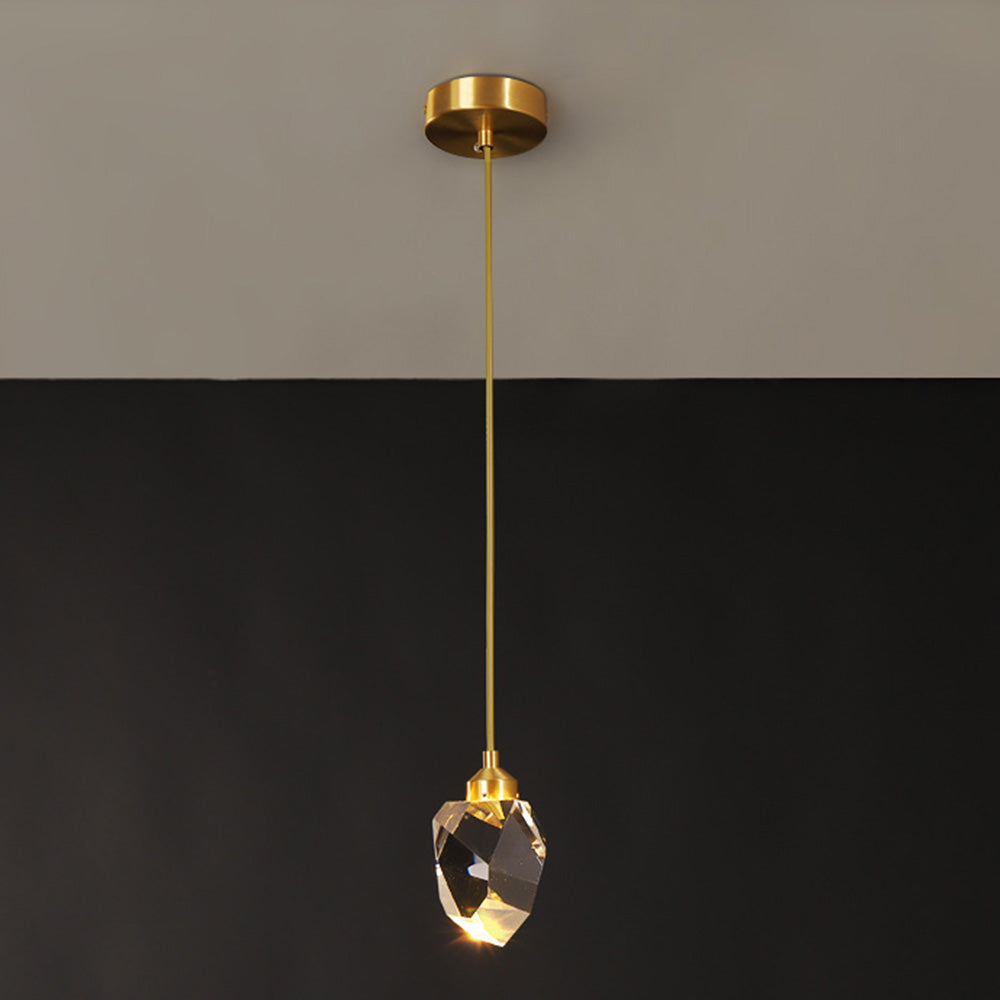 Raindrop Gold Accent Pendant Lamp 0