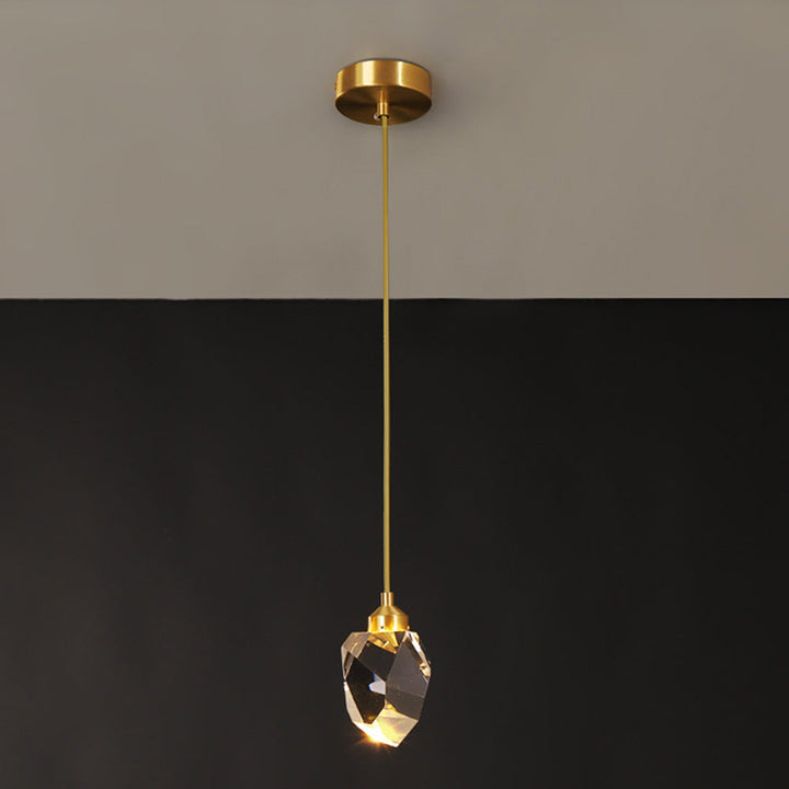 Raindrop Gold Accent Pendant Lamp 0