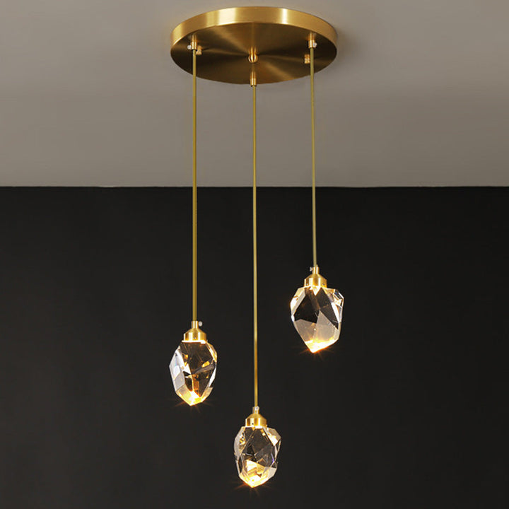 Raindrop Gold Accent Pendant Lamp 2