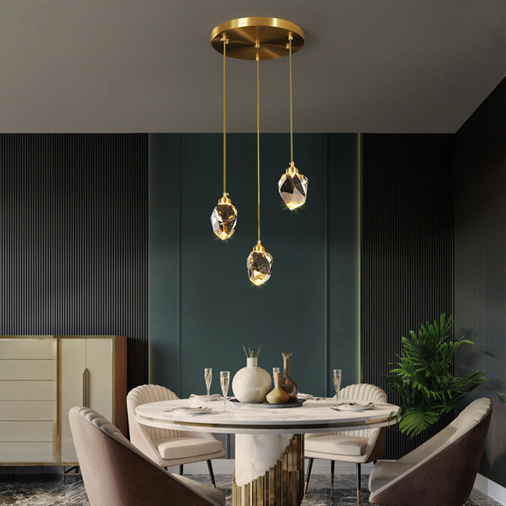 Raindrop Gold Accent Pendant Lamp 4